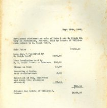 Settlement Statement