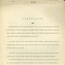 Certificate of Abstract