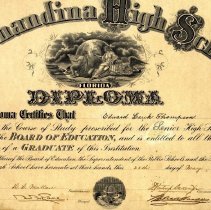 Diploma bottom