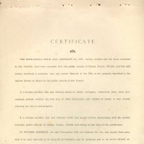 Certificate of Abstract