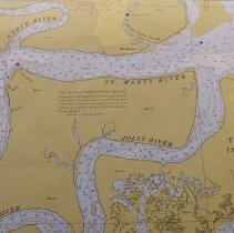 1969 Nautical Chart Cumberland Sound GA, Fernandina Fl