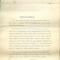 Abstract of Title To