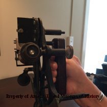 Sextant with viewing piece toward camera