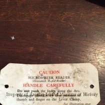 Instruction Tag Directions