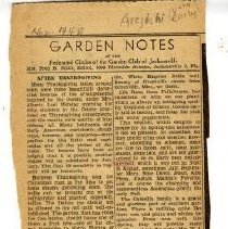 Garden Notes