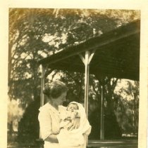 Mama and Stanley Fyfe at the old Hildreth home Ida and Fred lived there Feb