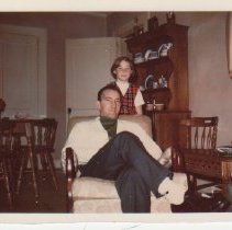 Bobby Moore and daughter, Cindy in dining room