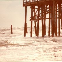 Pier after hurricane