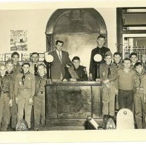 Boy Scouts Touring City hall