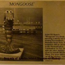 IAA mongoose sculpture