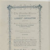 The Florida Mirror Advertisement