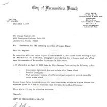 Cover Doe Dec 5 1994 Letter
