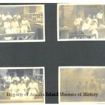 Upper Lft Photo - top step - Harry Johnson, John Ferriera; dark dress - Mar