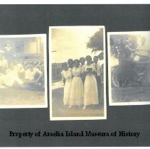 left photo: back row: John Rerriera, ?, Margaret Johnson