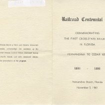 Railroad Centennial Day Program