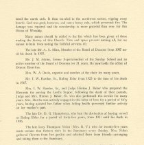 First Presbyterian Church
1858-1958