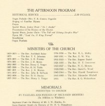 First Presbyterian Church
1858-1958