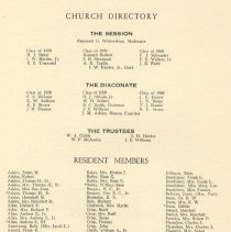 First Presbyterian Church
1858-1958