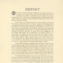 First Presbyterian Church
1858-1958