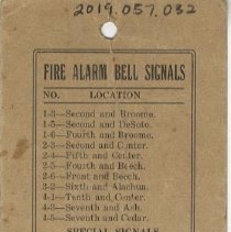 Fire Alarm Bell Signals