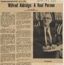 Wilfred Aldridge:  A Real Person
