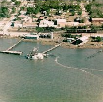 Aerial of Downtown Fernandina including a view of the Boat House