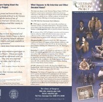 Veterans History Project Brochure Front
