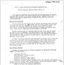 Restoration Foundation Minutes 1979