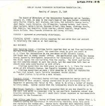 Restoration Foundation Minutes 1984