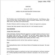 Restoration Foundation Minutes 1992