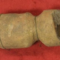 clay candlestick fragment