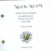 Fernandina Beach Women's Club Yearbooks (2003 - 2005)