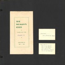 Fernandina Beach Woman's Club 1956 Scrapbook