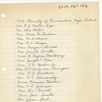 1945 Fernandina High School Faculty