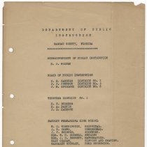 1938 Department of Public Instruction Roster