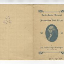 Fernandina High School 1930 Junior-Senior Banquet