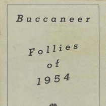 Fernandina Beach Woman's Club 1954-55 scrapbook