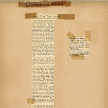 Fernandina Beach Woman's Club 1954-55 scrapbook