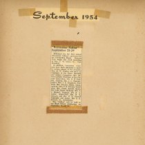 Fernandina Beach Woman's Club 1954-55 scrapbook