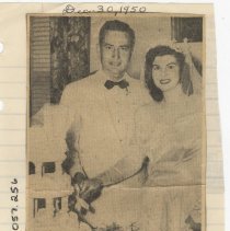 Announcement of the wedding of Mr. and Mrs. Herbert Victor Burgess, Jr.