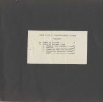 Fernandina Beach Woman's Club 1960-61 scrapbook