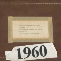 Fernandina Beach Woman's Club 1960-61 scrapbook