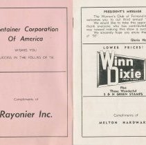 "The Follies" pamphlet september 27, 1956