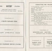 "The Follies" pamphlet september 27, 1956