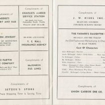 "The Follies" pamphlet september 27, 1956