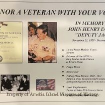 Honor a Veteran poster