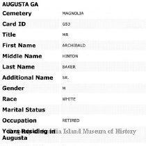 Baker, Archibald (28)