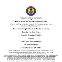 Peck Center REception Room Dedication Ceremony