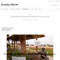 Centre Street Train Platform Dedication Set For June 12 - Fernandina Observ