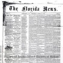 The Florida News March 17, 1858 Page 1